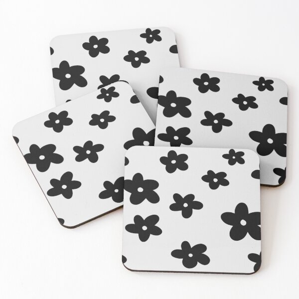 Item preview, Black and White Flower Pattern designed and sold by skgallery.