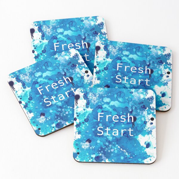 Item preview, Fresh start on blue watercolor background  designed and sold by Bonheurem.