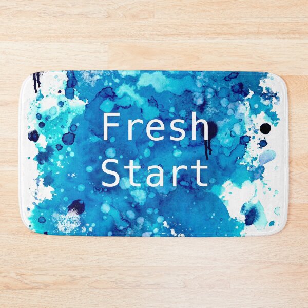 Item preview, Fresh start on blue watercolor background  designed and sold by Bonheurem.