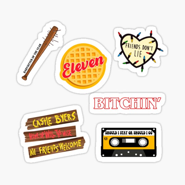 Cool Stranger Things sticker pack\