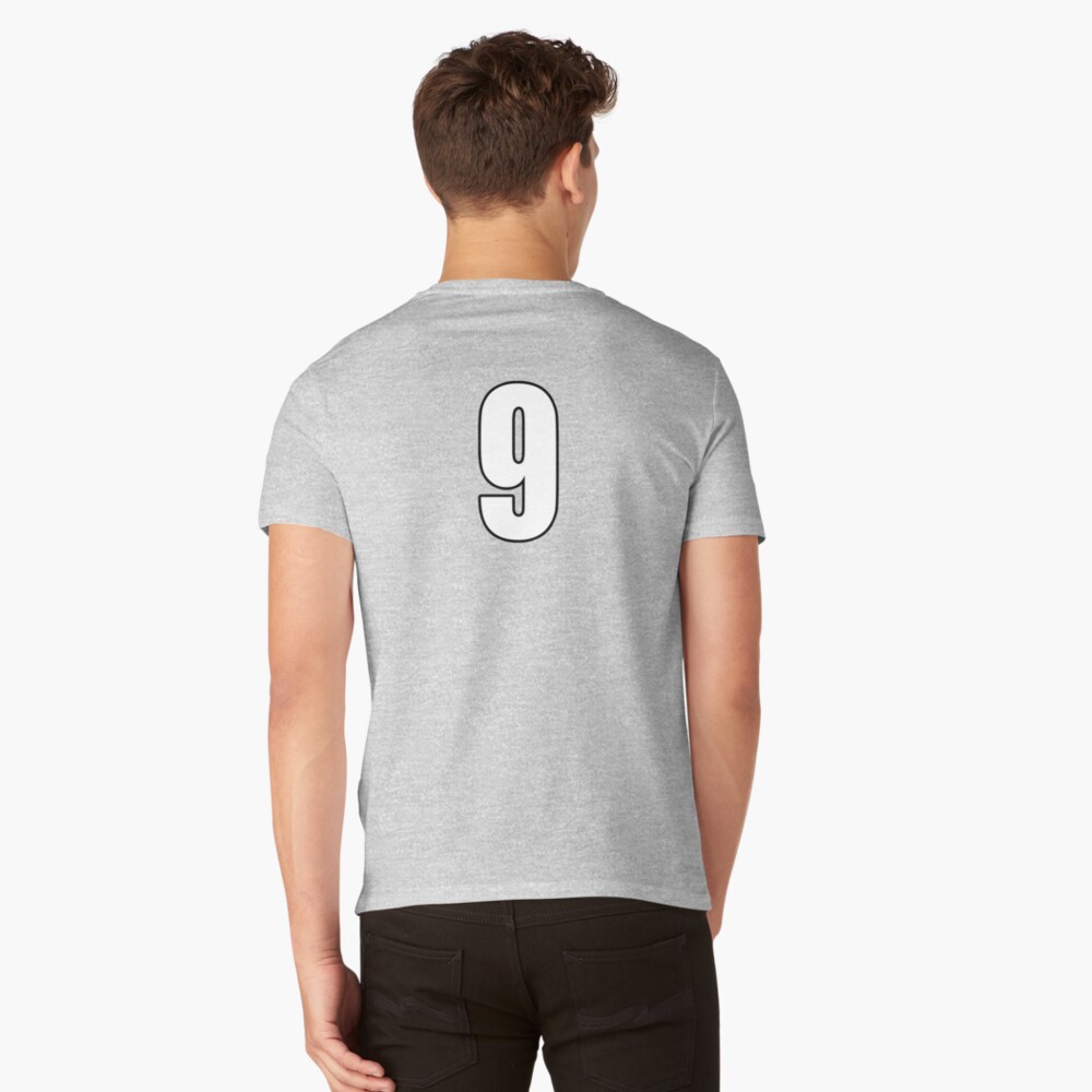 Football shirt with number 9 isolated on white background Stock Photo -  Alamy