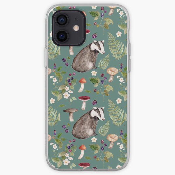 Badger Nature Print iPhone Soft Case