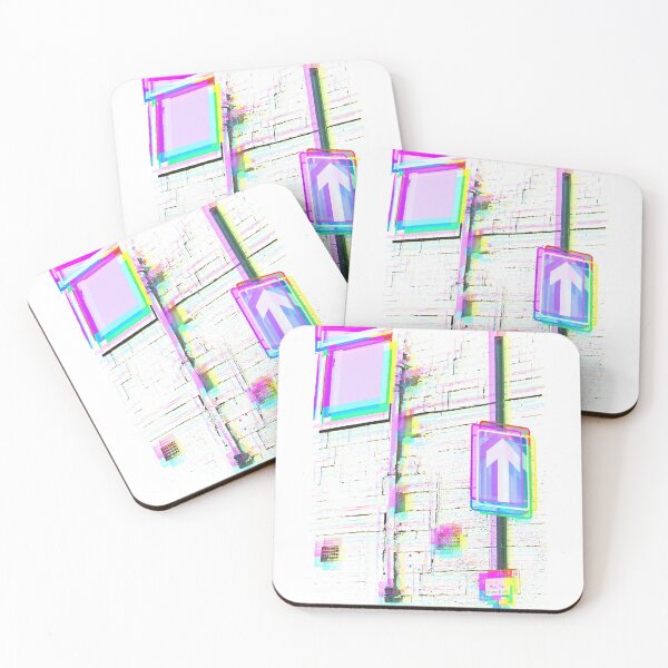Item preview, One Way Sign Glitch (Multicoloured) designed and sold by abigabhall.