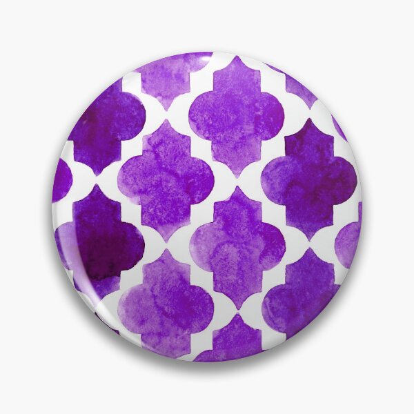 Item preview, Purple quatrefoil pattern in watercolor  designed and sold by Bonheurem.