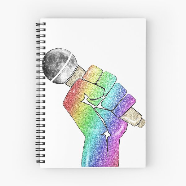 Item preview, Rainbow Fist Hand with Moon Microphone Music designed and sold by Jolly-Yosei.
