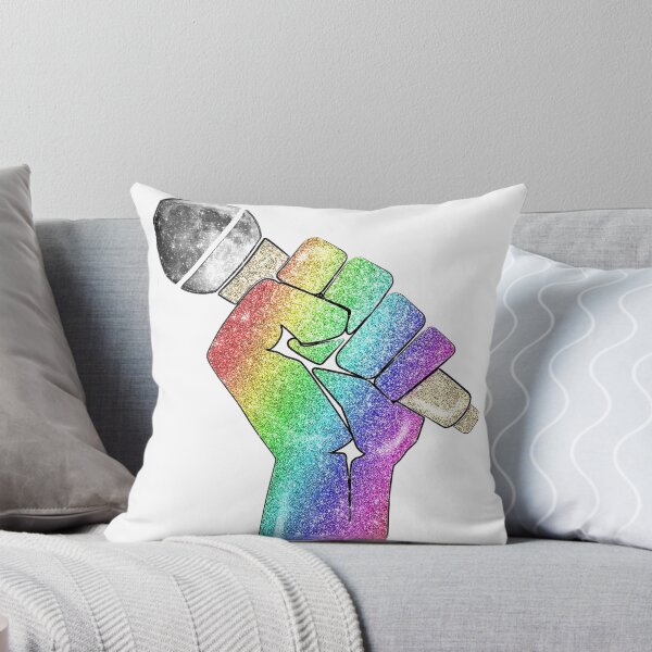 Artikelvorschau, Raised Fist Regenbogenmikrofon Mondmusik entworfen und verkauft von Jolly-Yosei.