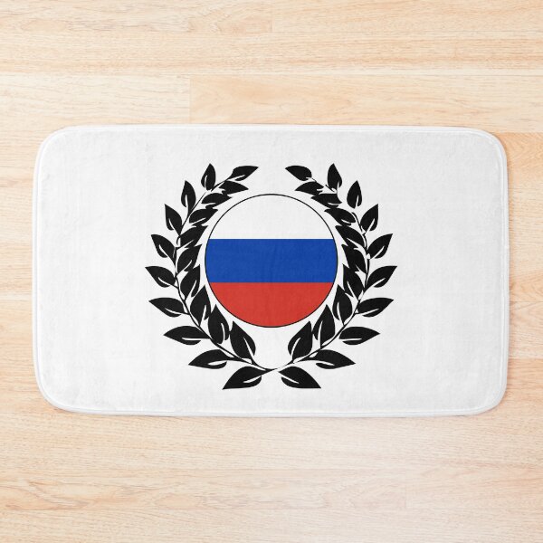 Item preview, Russia russian flag banner laurel wreath designed and sold by GeogDesigns.