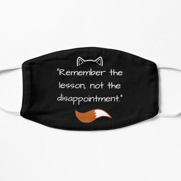 "Remember the lesson..." Holo The Wise Wolf Quote Flat Mask