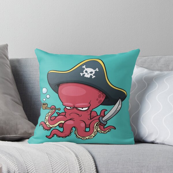 Item preview, octopus pirate illustration, Octopus Cartoon, Pirate Octopus designed and sold by Halalolo.