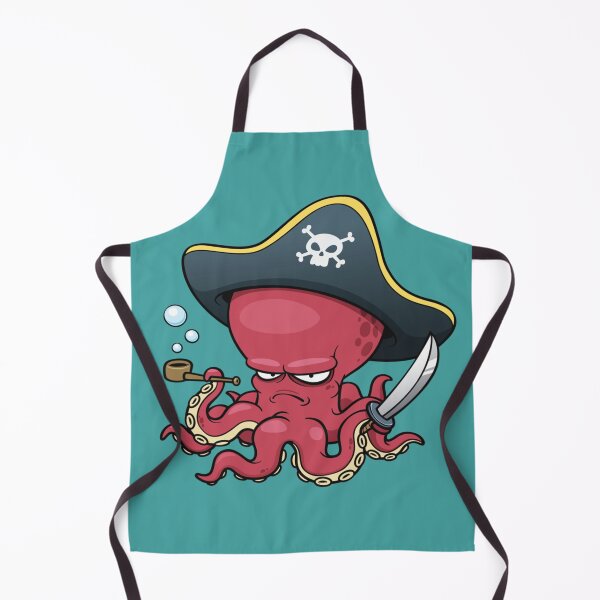 Item preview, octopus pirate illustration, Octopus Cartoon, Pirate Octopus designed and sold by Halalolo.