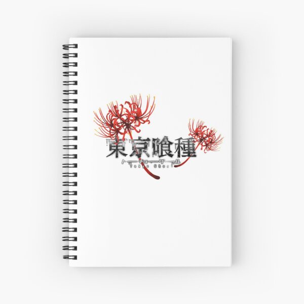 Tokyo Ghoul Re Spider Lily Kanji Spiral Notebook By Nienkestr Redbubble