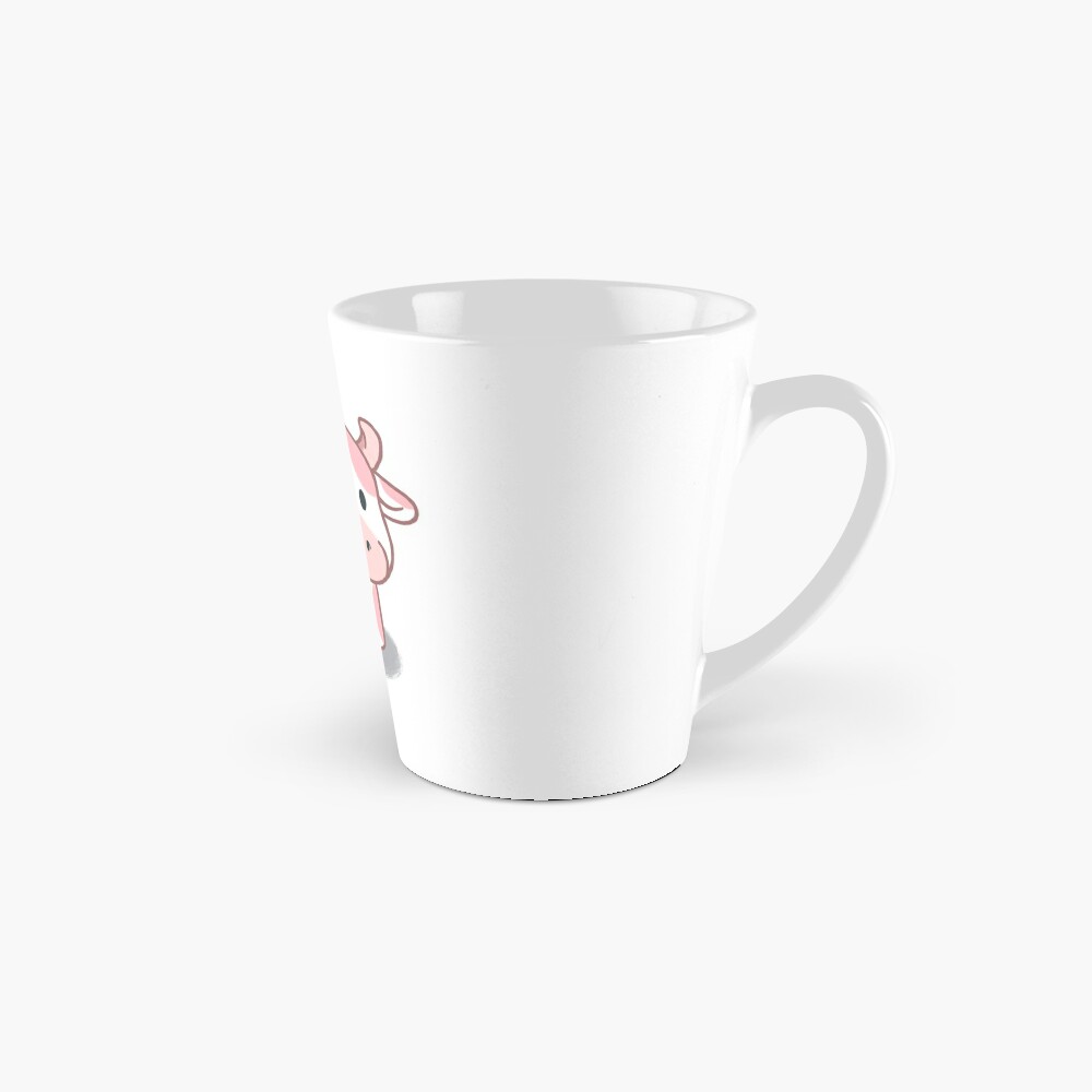 Cute Strawberry Cow Print Kawaii Aesthetic Pattern Front & Back Coffee Mug