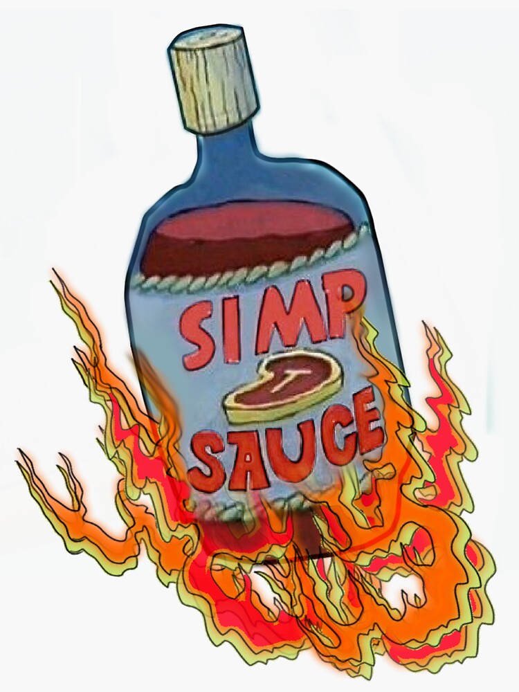 Simp Sauce Sticker For Sale By Morpheuzz Redbubble