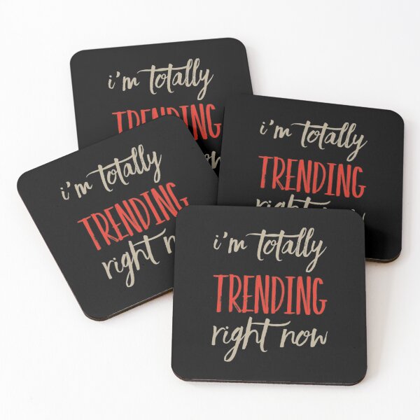 Item preview, I'm totally Trending Right Now Funny Unique Message Gift Ideas Black designed and sold by mygiftideas.