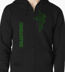 Ingress Enlightened avec du texte Veste zippée à capuche