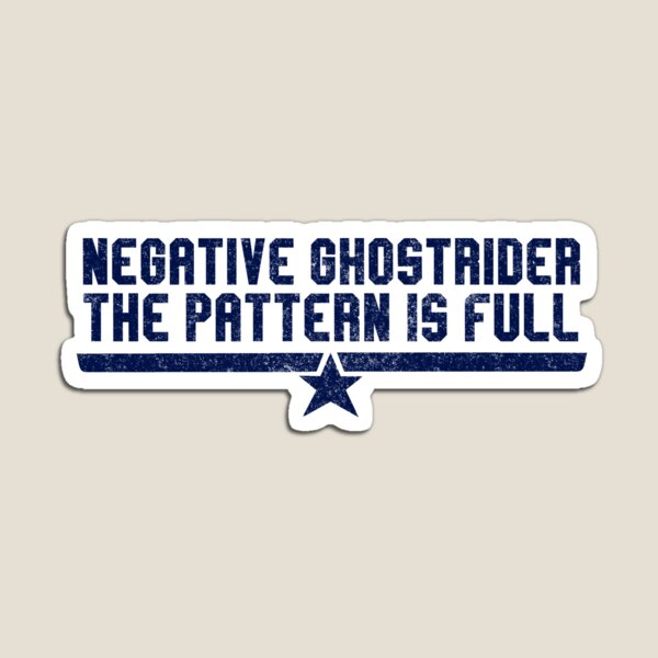 Vista previa del artículo con la obra «Ghostrider negativo el patrón está lleno», diseñado y vendido por Primotees.
