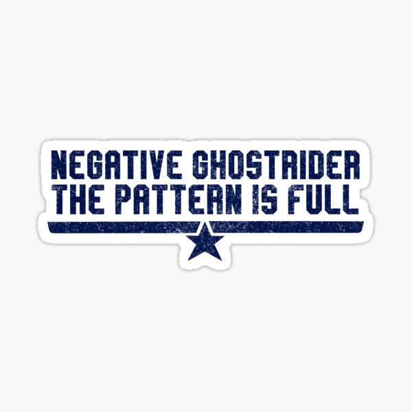 Negativer Ghostrider das Muster ist voll Sticker