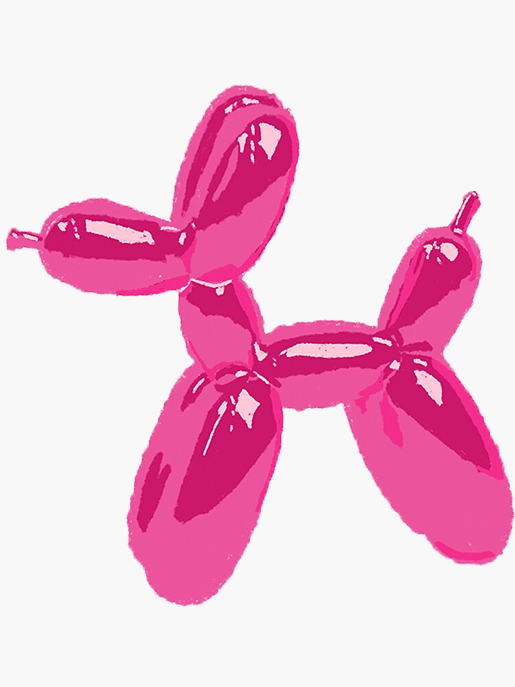 Pink balloon dog | Sticker