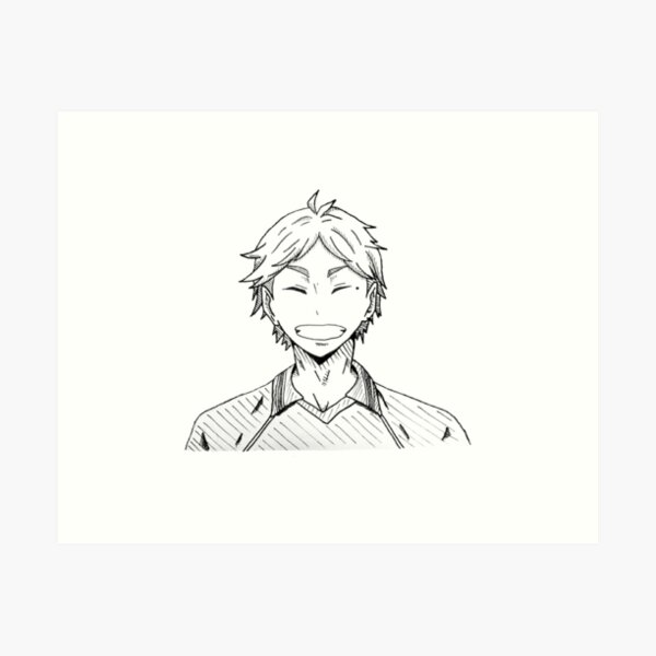 How to Draw Koushi Sugawara from Haikyuu!! printable step by step drawing  sheet :…