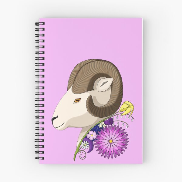 Item preview, Ram and Flowers designed and sold by LivelyReh.