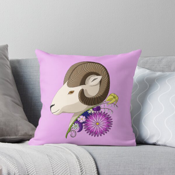 Item preview, Ram and Flowers designed and sold by LivelyReh.