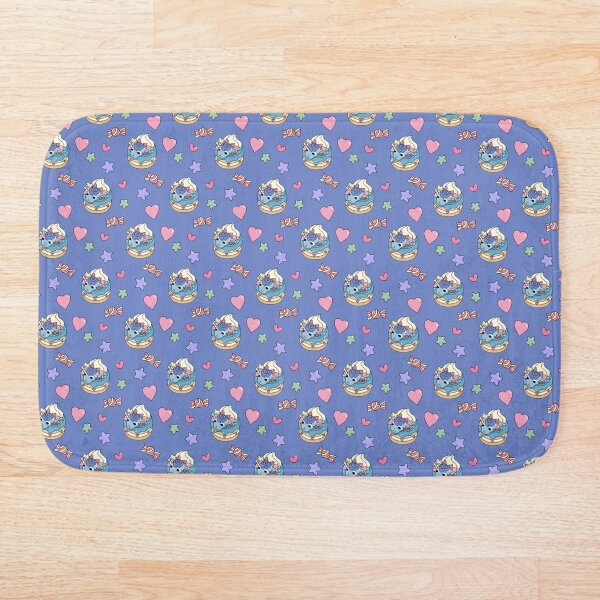 Animal Crossing Sherb Cake Pattern Bath Mat