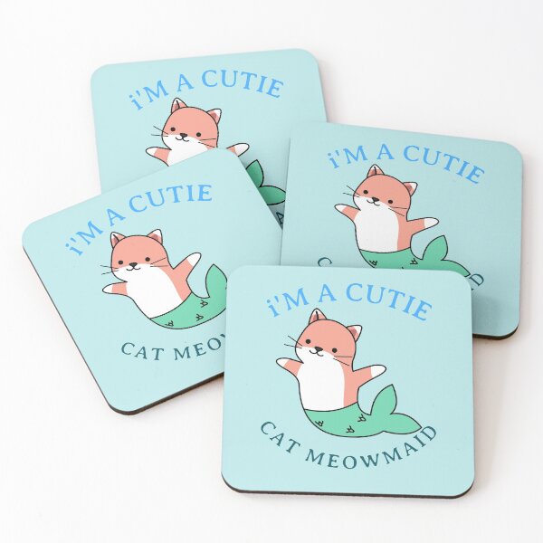 Item preview, Funny crossbreed cat mermaid- I'm a cutie cat meowmaid designed and sold by EvaWolf.