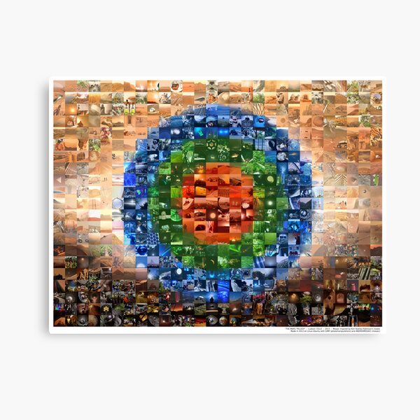 The Mars Trilogy Mosaic Canvas Print