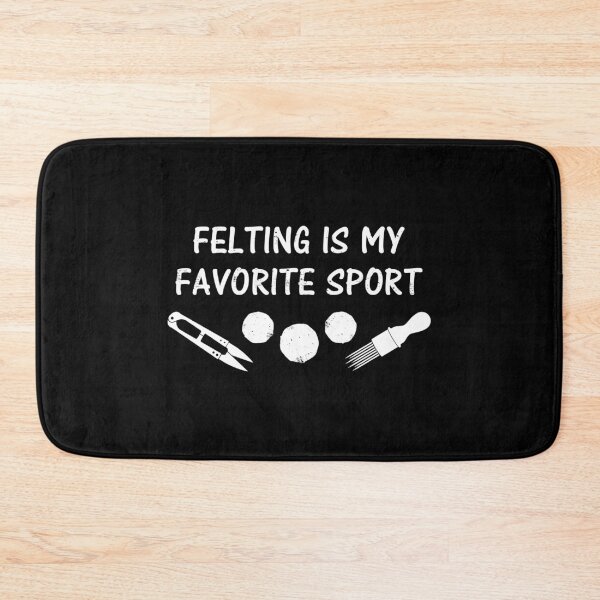 Item preview, My Favorite Sport Hobby Quote Needle Felting print designed and sold by jakehughes2015.