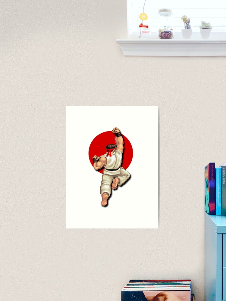 Street Fighter's Ryu Punching Against The Japanese Sun Poster for Sale by  Popping-Culture