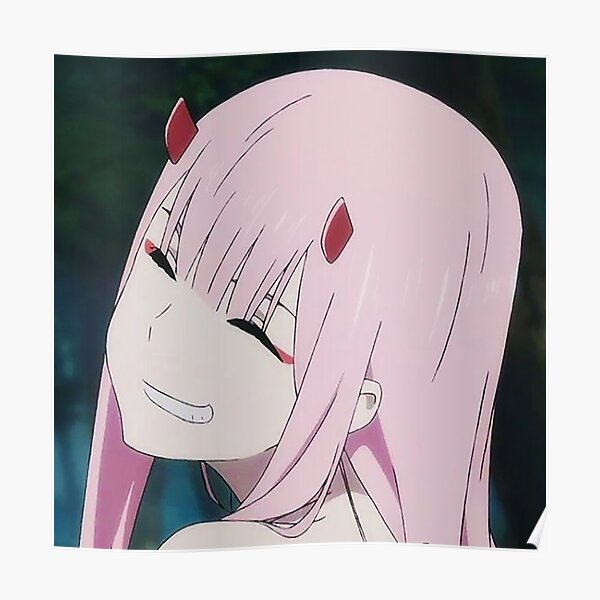 Zero Two Smile Wall Art Redbubble