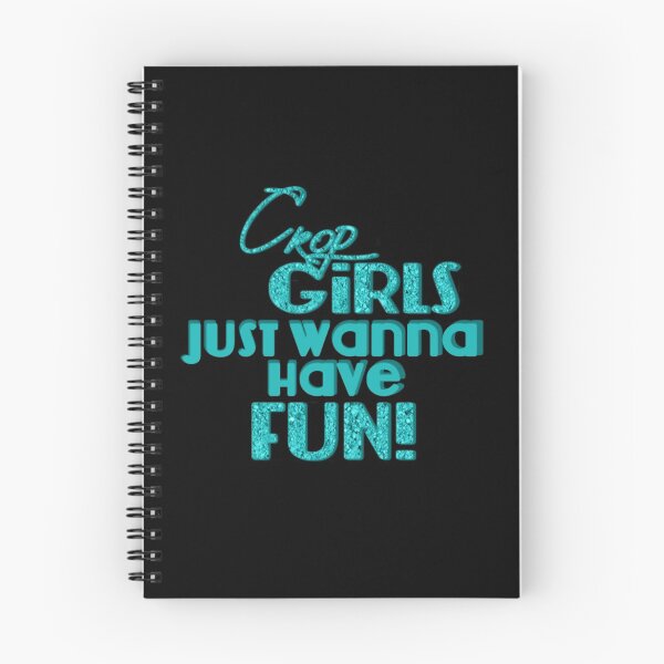 Item preview, Crop Girls Just Wanna Have Fun - black background designed and sold by Tammy McEwen.