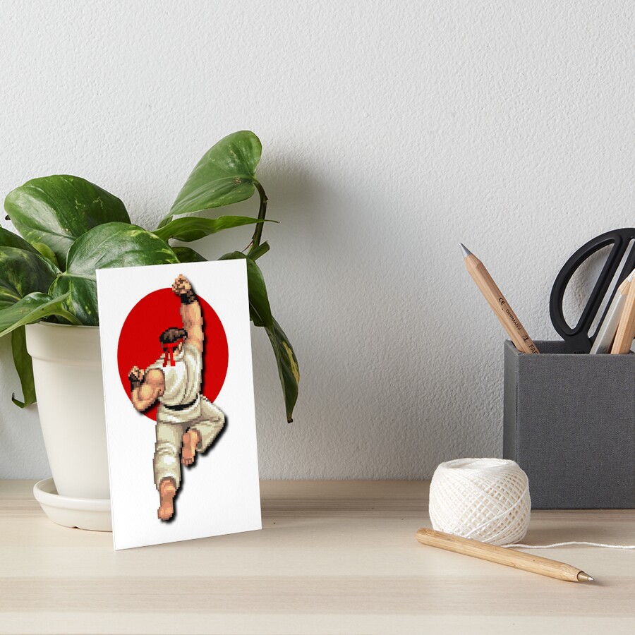 Street Fighter's Ryu Punching Against The Japanese Sun Poster for Sale by  Popping-Culture