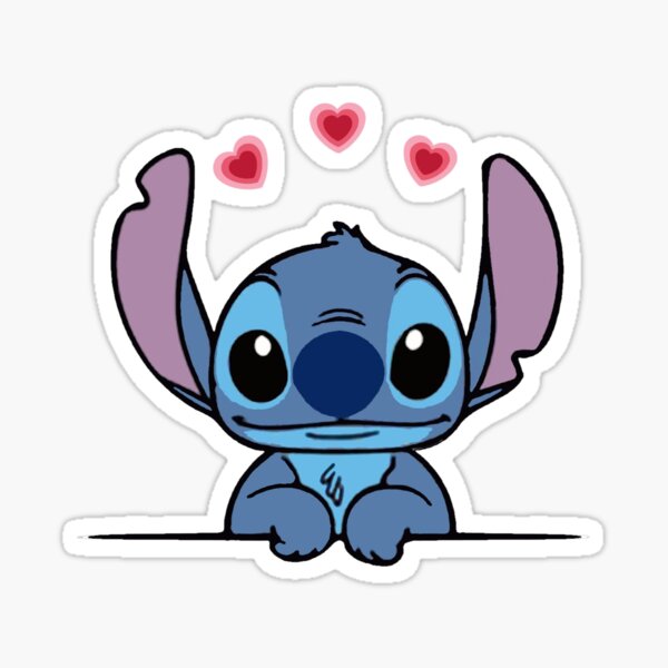 Blue Stitch Stickers | Redbubble