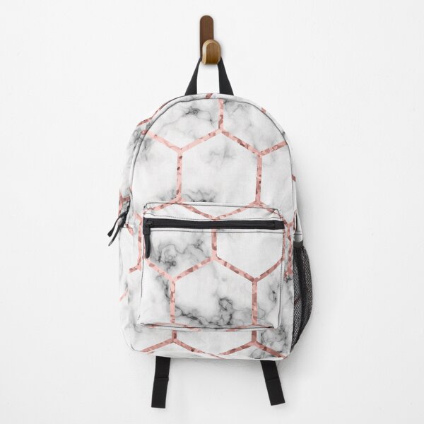 Item preview, Pink, copper and white hexagonal design designed and sold by NordicSommer.