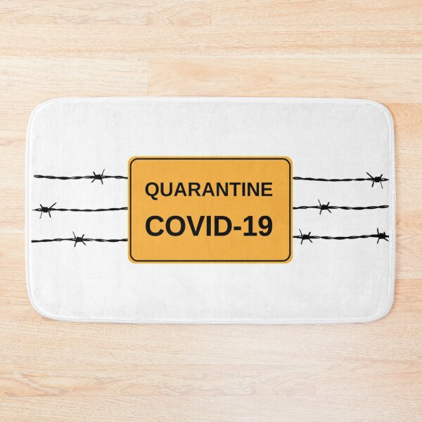 Item preview, COVID19 coronavirus virus, Text, Yellow, Line, Signage, Rectangle, Street Sign designed and sold by Halalolo.