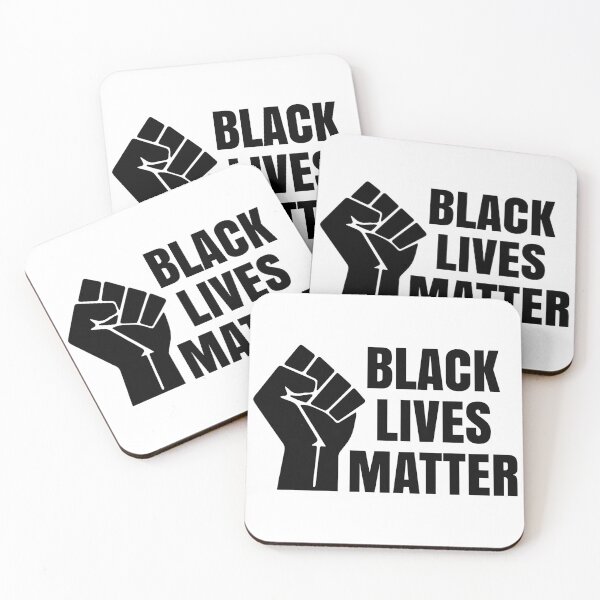 Item preview, BLACK LIVES MATTER Fist Logo Black 1 designed and sold by danstel.