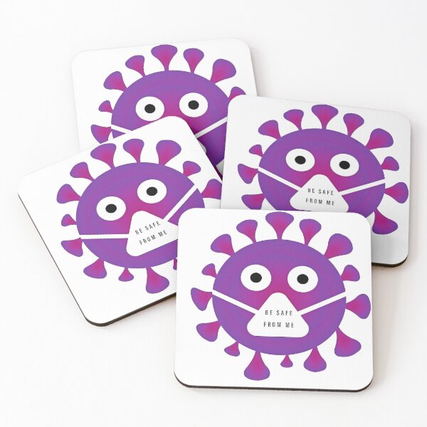 Item preview, COVID19 Coronavirus Corona, Violet, Pink, Purple, Cartoon, Magenta, Smile designed and sold by Halalolo.
