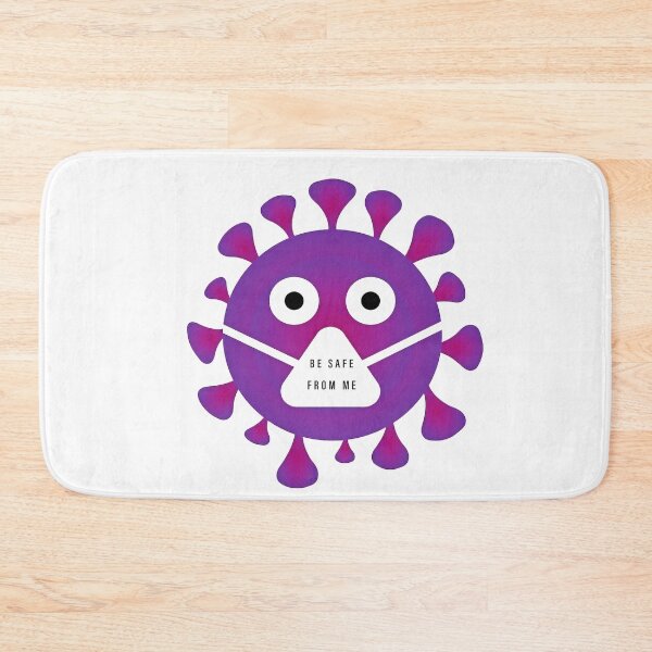 Item preview, COVID19 Coronavirus Corona, Violet, Pink, Purple, Cartoon, Magenta, Smile designed and sold by Halalolo.