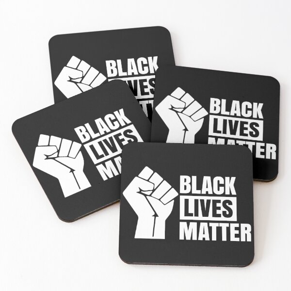 Item preview, BLACK LIVES MATTER Fist Logo White 2 designed and sold by danstel.