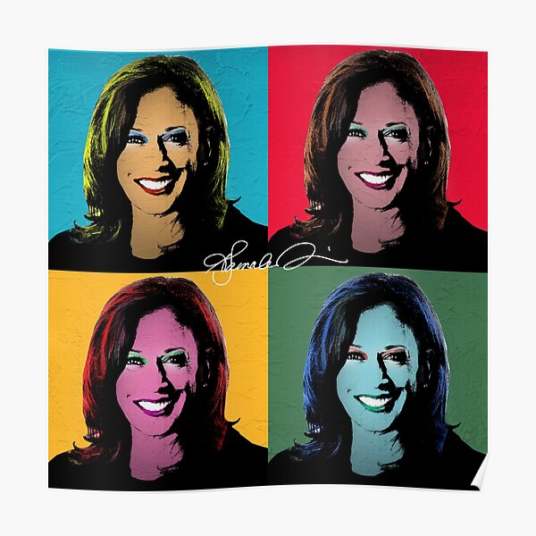 KAMALA HARRIS Pop Art Portrait Poster