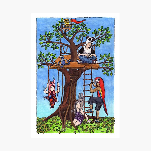 KMAY Hoodkid Treehouse Photographic Print