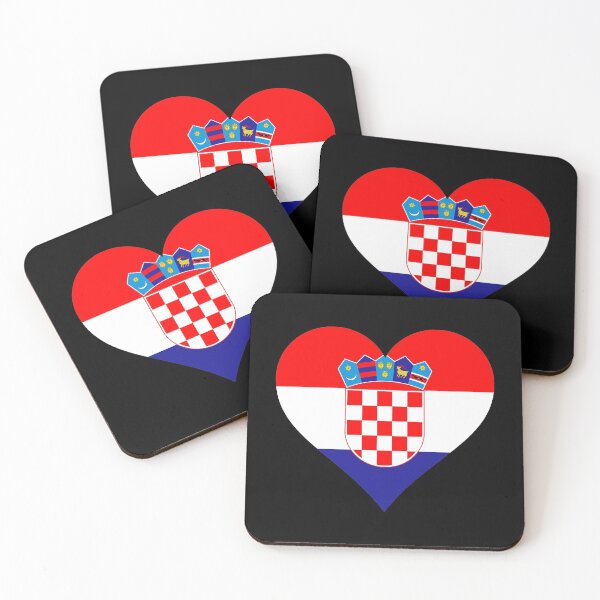 Item preview, Croatia Croatian flag flag heart designed and sold by GeogDesigns.