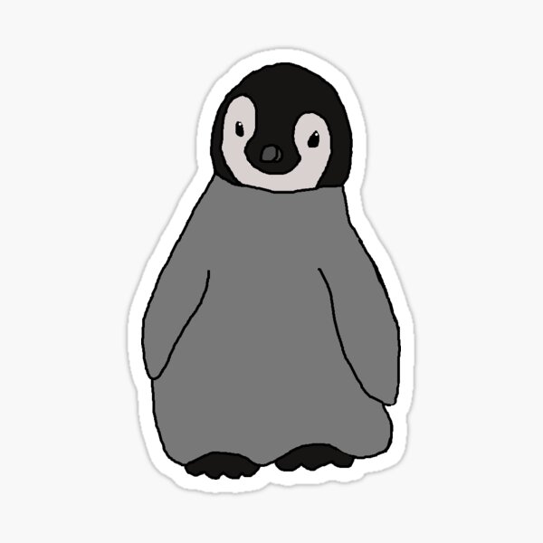 Baby Emperor Penguin Stickers Redbubble - penguin baby roblox baby penguins penguins baby