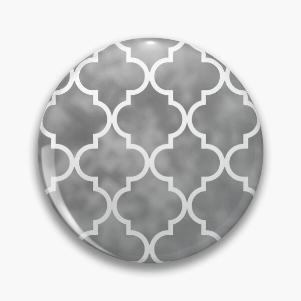 Item preview, Soft Grey Moroccan Quatrefoil Art Deco Pattern designed and sold by Julie Erin Designs.