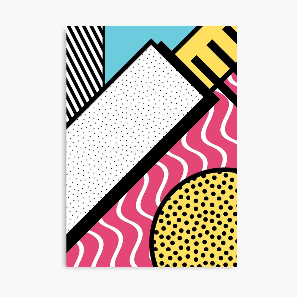 Abstract 80s memphis pop art style graphics