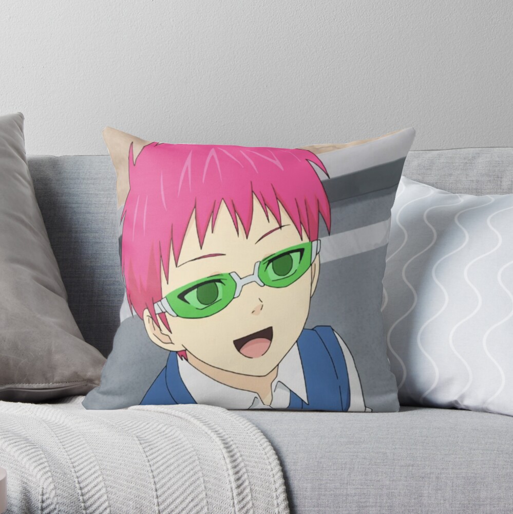 Saiki Kusuo No Sai Nan 斉木楠雄のps難 Throw Pillow By Animeandmemes Redbubble