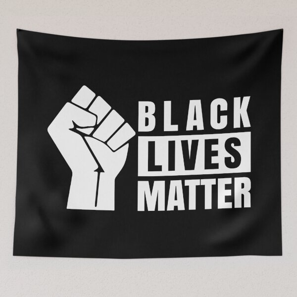 Item preview, BLACK LIVES MATTER Fist Logo White 3 designed and sold by danstel.