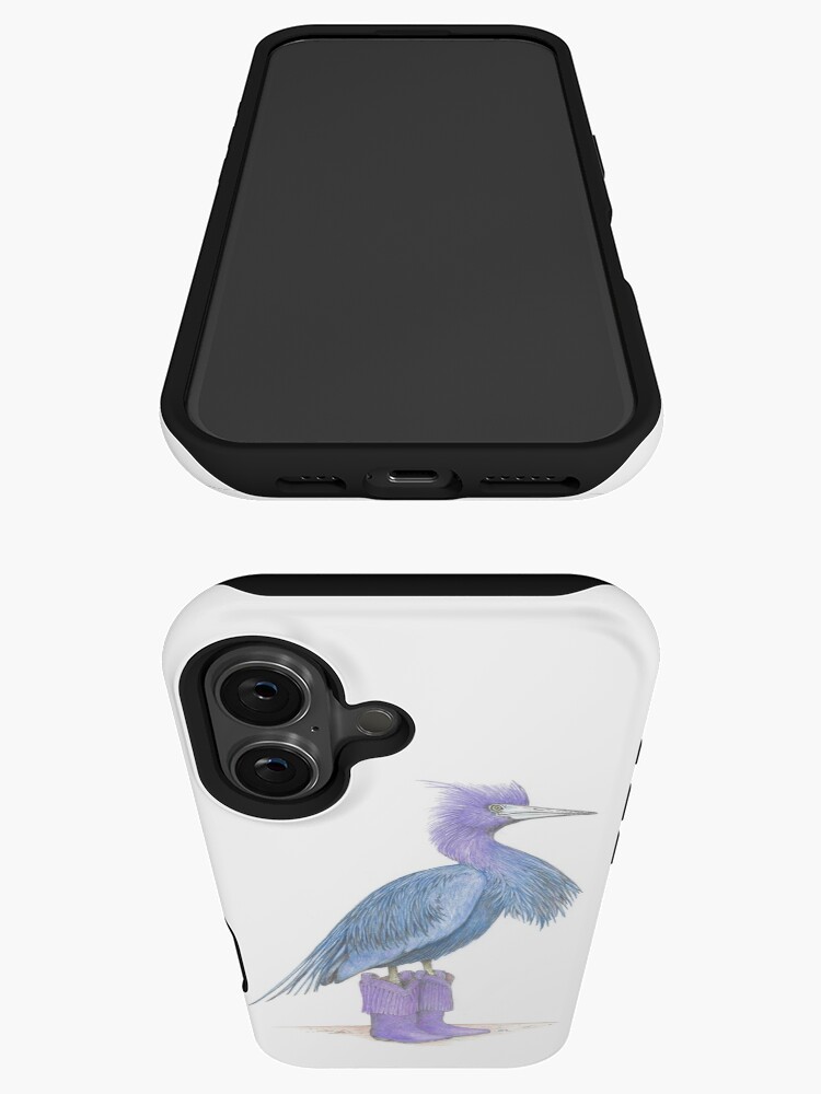 Thumbnail 3 of 4, iPhone Case, Little blue heron in cowgirl boots designed and sold by JimsBirds.