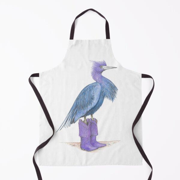Item preview, Little blue heron in cowgirl boots designed and sold by JimsBirds.
